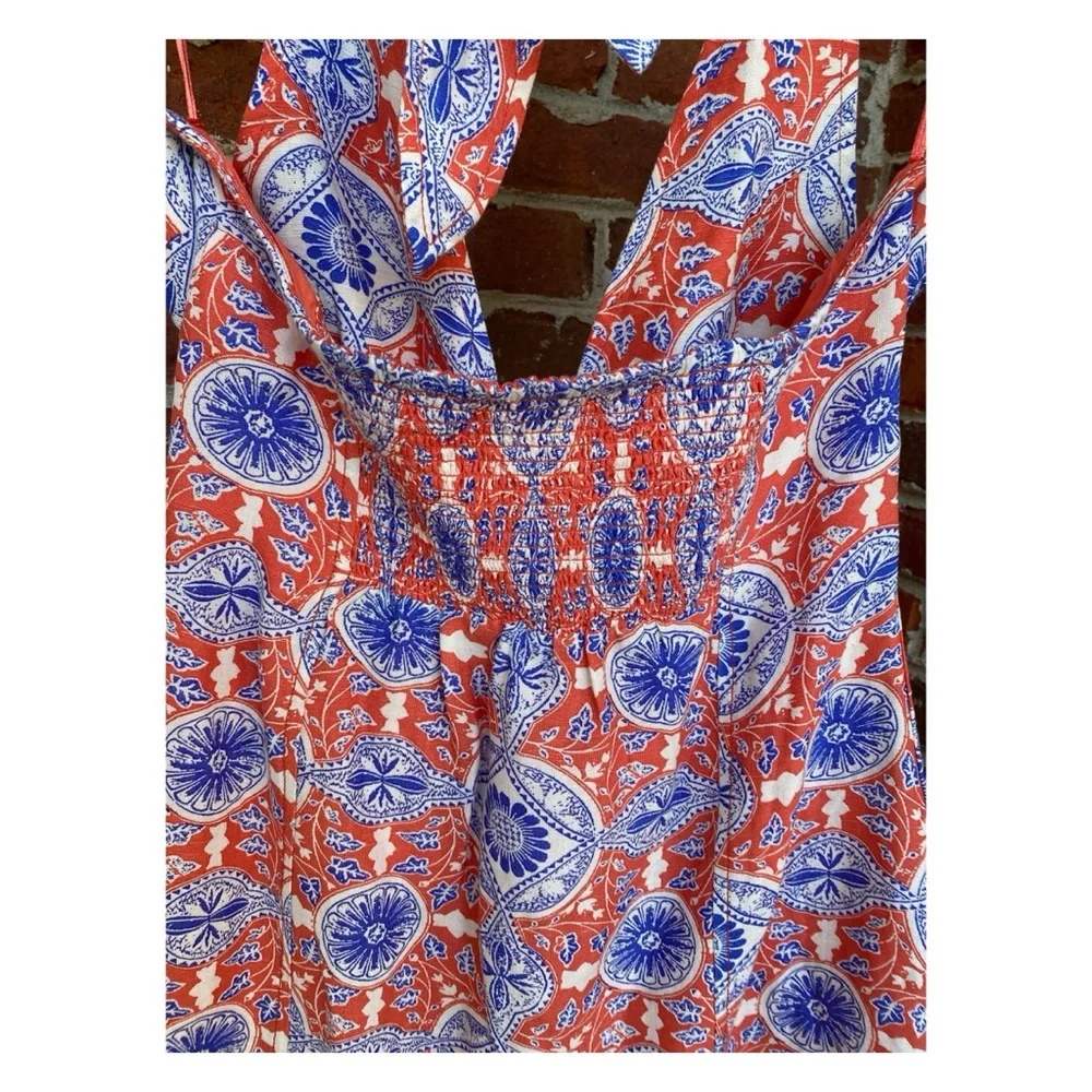 NWOT Anthropologie Maeve Buttondown Halter Mini Dress  Size Small - Picture 11 of 14